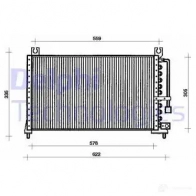 Радиатор кондиционера DELPHI 963731 I12 0NWU TSP0225034 5050100175608
