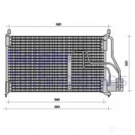 Радиатор кондиционера DELPHI TSP0225048 5050100175714 963741 HNB3 V