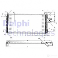 Радиатор кондиционера DELPHI TSP0225179 S 8QYS 963865 5050100232172