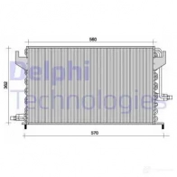 Радиатор кондиционера DELPHI TSP0225024 5012759355367 963722 UFKI XPO