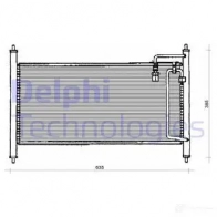 Радиатор кондиционера DELPHI 6W A87VS 5050100176476 TSP0225129 963816