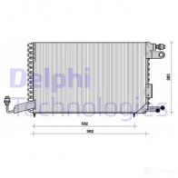 Радиатор кондиционера DELPHI TSP0225101 6A XTJDY 5050100176223 963791