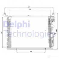 Радиатор кондиционера DELPHI 963858 TSP0225172 M IPB5XK 5050100232103