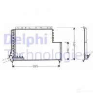 Радиатор кондиционера DELPHI 964078 U F43FE TSP0225450 5050100234251