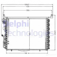 Радиатор кондиционера DELPHI TSP0225192 5050100232295 963877 1F V4Q