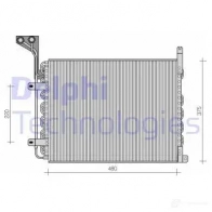 Радиатор кондиционера DELPHI B65E WY6 5012759355480 TSP0225082 963773