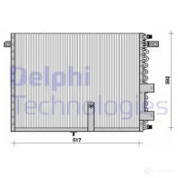 Радиатор кондиционера DELPHI TSP0225068 963760 5050100175905 B UVIY