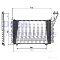 Радиатор кондиционера DELPHI S0 BR64X TSP0225158 963844 5050100231960