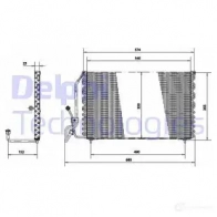 Радиатор кондиционера DELPHI TSP0225177 5050100232158 963863 R73TW Z