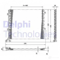 Радиатор кондиционера DELPHI PIC OXT 5050100232059 TSP0225167 963853