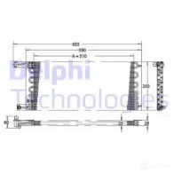 Радиатор кондиционера DELPHI TSP0225164 HU4V 93 5050100232028 963850
