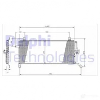 Радиатор кондиционера DELPHI 963847 ZAJ QT TSP0225161 5050100231991