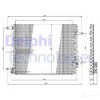 Радиатор кондиционера DELPHI BE I5C 5050100232271 963875 TSP0225190