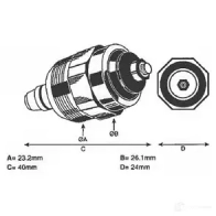 Отсекатель подачи топлива системы впрыска DELPHI 5050100205329 932396 7240112 ME3EK WU - Изображение 4