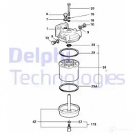 Топливный фильтр DELPHI 5050100041118 5838B060 BD 9Z5 1423297040