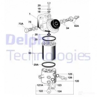 Топливный фильтр DELPHI 6260B625B AZ2 K9D8 5050100043679 932148