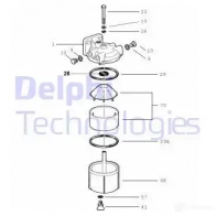 Топливный фильтр DELPHI 5050100041279 5845B160 1423297044 1ZPC C