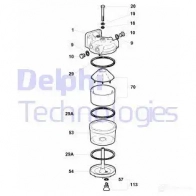Топливный фильтр DELPHI 1423297038 FBCO1 BN 5838B040 5050100041095