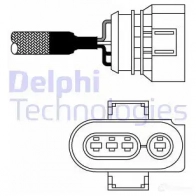 Лямбда зонд, кислородный датчик DELPHI ES10977-12B1 ES1 0977 P4IJ6 Audi