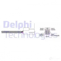 Лямбда зонд, кислородный датчик DELPHI ES10908 5DDF3G 939247 ES1090 8-11B1