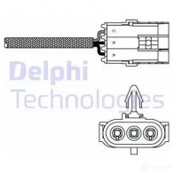 Лямбда зонд, кислородный датчик DELPHI BSOPI 939316 ES10970-12B1 ES1 0970