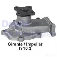 Водяной насос, помпа DELPHI ZR 6PV 5012759124284 Nissan Primera (P10) 1 1990 – 1996 wp1742