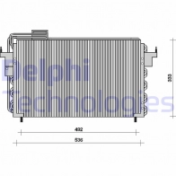 Радиатор кондиционера DELPHI 5050100175493 6133530 TSP0225022 Y ICXFX0