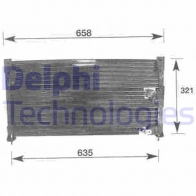 Радиатор кондиционера DELPHI 6133528 TSP0225277 ZUB1X 21