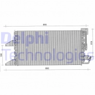 Радиатор кондиционера DELPHI 12MU OA5 TSP0225417 6133520