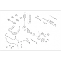 Подвеска колеса DELPHI OE-AUDI-000001119-F 1425092709 0PV M6