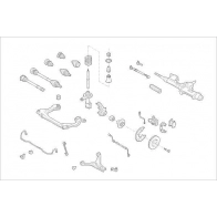 Подвеска колеса DELPHI OE-AUDI-000001397-F Suzuki HK A5QTG