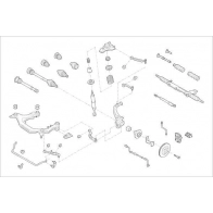 Подвеска колеса DELPHI X5 V7W Skoda OE-AUDI-000008892-F