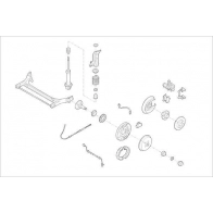 Подвеска колеса DELPHI Lifan OE-AUDI-000017421-R 82L 93BX
