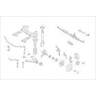 Подвеска колеса DELPHI OE-FORD-000003905-F Infiniti YOC3 ULZ