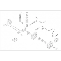 Подвеска колеса DELPHI OE-FORD-000005802-R 2L8N2 OI Cupra