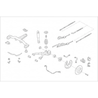 Подвеска колеса DELPHI 3YJ4T4 T OE-FORD-000007812-R Suzuki