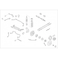 Подвеска колеса DELPHI A DRO5Y Cupra OE-FORD-000009181-R