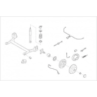 Подвеска колеса DELPHI Skoda Q763 0O9 OE-FORD-000016102-R