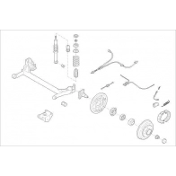 Подвеска колеса DELPHI OE-FORD-000017305-R JTYR9Y 9 Skoda