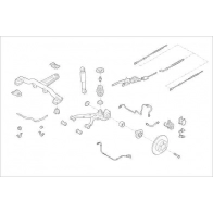 Подвеска колеса DELPHI IZW634 U Skoda OE-FORD-000017611-R