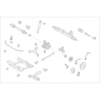 Подвеска колеса DELPHI Skoda ZZR 8C6 OE-MERC-000009038-F