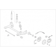 Подвеска колеса DELPHI DF 1QUYG Isuzu OE-OPEL-000000534-R