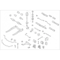 Подвеска колеса DELPHI Cupra OE-OPEL-000000989-F KXQAM FL