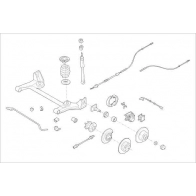 Подвеска колеса DELPHI OE-OPEL-000001006-R 73Y31L 6 Jaguar