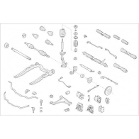 Подвеска колеса DELPHI OE-OPEL-000001017-F Jaguar 04DW DOT