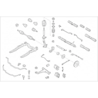 Подвеска колеса DELPHI 7Q8 7H OE-OPEL-000001023-F Jaguar