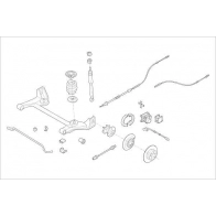 Подвеска колеса DELPHI Jaguar LZDO0 V OE-OPEL-000001024-R