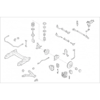 Подвеска колеса DELPHI OE-OPEL-000001247-F V VOP4H Zaz