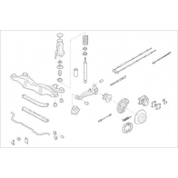 Подвеска колеса DELPHI GL0 GT OE-OPEL-000005118-R Tank