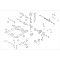 Подвеска колеса DELPHI OE-OPEL-000008999-F 2B8 23 Dodge